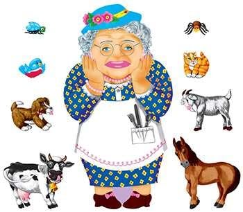 Old Lady Who Swallowed A Fly Felt Set By Little Folks Visuals