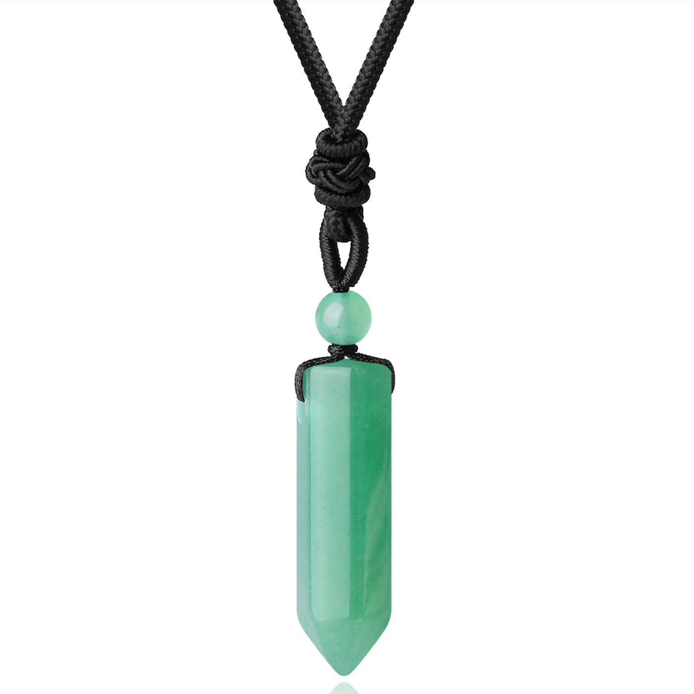 XIANNVXI Green Aventurine Necklace Green Necklace for Women Men Natural Crystal Stone Gemstone Pendant Necklaces Reiki Jewellery for Men