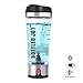 BOTTLED JOY Electric Shaker Bottle - USB Rechargeable Smart Protein Shaker - Portable High-Torque Tornado Blender Vortex Stirring Powder Detachable Mixer Drinking Water Bottle for Gym Sports 15 Ounce