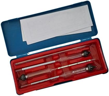 PETSOLA 3Pcs Alcohol Meter Alcoholmeter Alcoholometer, Hydrometer for Vodka, Spirit