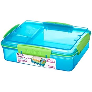 Sistema Lunch Snack Attack Duo, 975 ml - (Assorted Colour)