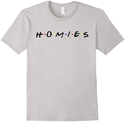 Mens Cool Homie T-Shirt Medium Silver