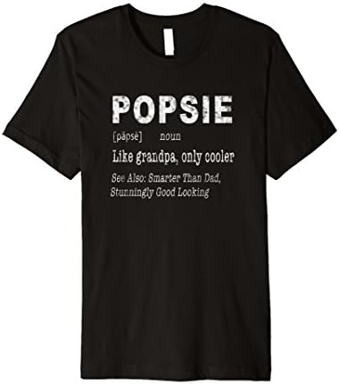 Mens Popsie Grandpa Grandfather Funny Premium T-Shirt