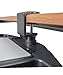 Stand Up Desk Store Clamp On 360 Degrees Swivel Out Mouse Tray with Storage for Desks and Tables Up to 1.5