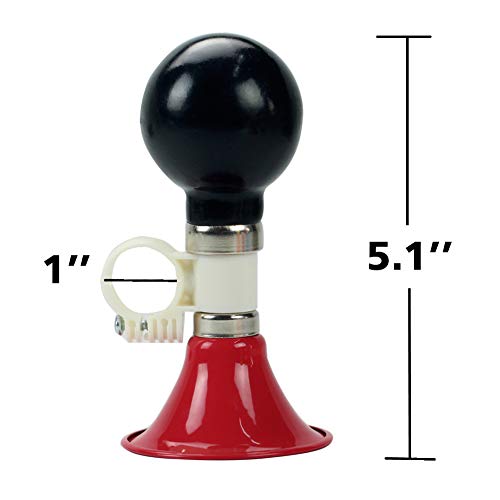 image for QIELIZI 2 Pack Kids Bike Horn Bell,Bicycle Metal Squeeze Horn Bike Acc