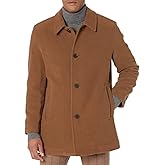 Cole Haan mens Full Zip Wool Plush Car Coat
