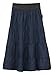 Baby'O Girl's Lightweight 4 Tiered Denim Below the Knee Skirt