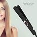 N&M Tech Hair Straightener Professional Flat Iron 2 in 1 Straightening and Curly Ceramic Ionic Negative Ion Care LED Display Auto-Off for Salon Home Women Hair Styling (Black)