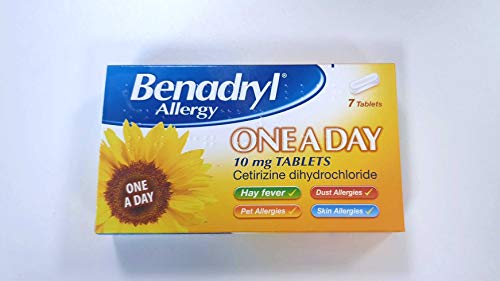 Benadryl One a Day Relief Cetrizine - 7 Tablets (Pack of 3)