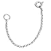 Ungelochek Necklace Extender Chain | 14k Gold & 925 Sterling Silver | Ultra Fine Bracelet Extenders | 3