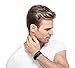 Jstyle Braided Leather Bracelet for Men Bangle Wrap Stainless Steel Magnetic-Clasp 8.5 Inch Black