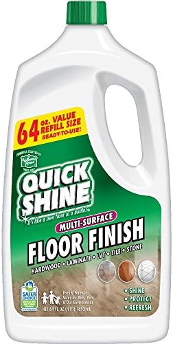 Quick Shine Multi-Surface Floor Finish and Polish, 64 oz. Refill Bottle Quick Shine Multi-Surface Floor Finish and Polish, 64 oz. Refill Bottle
