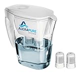 Alexapure Pitcher Water Filtration System, Reduces up to 92 Contaminants, BPA-Free 8-Cup Reservoir