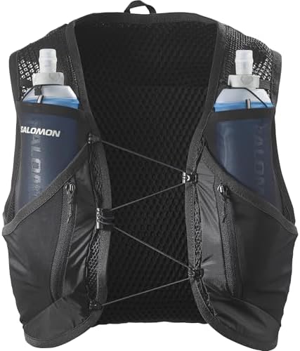Active Skin 12 Unisex Running Vest Hiking Trail With Flasks Included, 12L, Easy Hydration, Precision Fit, and Optimized Storage