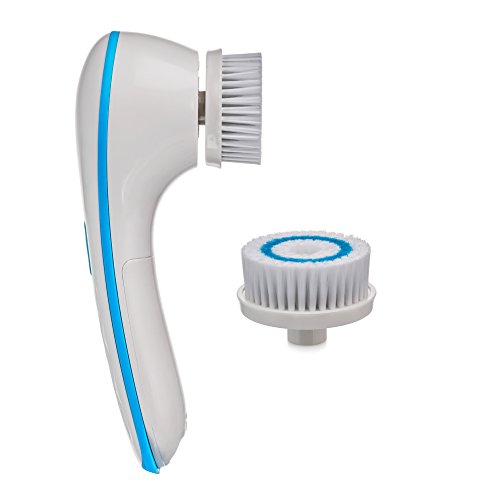 Spin spa cleansing facial brush with 2 cleansing attach…