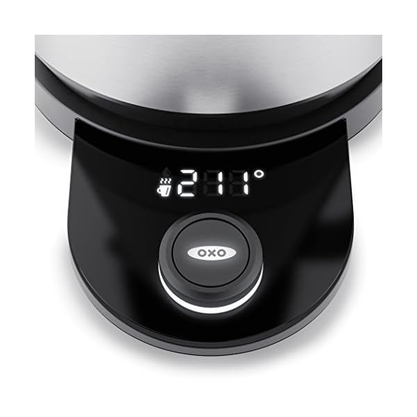 OXO Brew Adjustable Temperature Kettle, Electric, Clear The Home