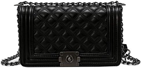 XFASY Classic Crossbody Bag Shoulder Bag Stylish Quilted Crossbody Handbag with Shoulder Chain Strap for Women