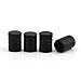 GODESON Black Car Tire Valve Stems Caps with Plastic Insert Knurli， 2.0 Upgrade No Corrosion！
