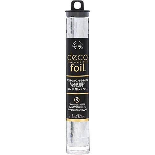 Deco Foil Bundle of 5 Items - Transfer Gel and Specialty Foil Transfer Sheets Set - Shattered Glass Silver, Shattered Glass Gold, Summer Rainbow and Opal