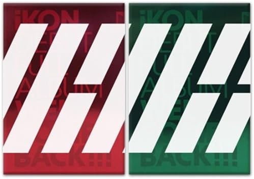 iKON-[WELCOME BACK] DEBUT FULL ALBUM RED VER CD+64p Photo Book+16p Big Post Card+1p Sticker+1p Photo Card+3p Polaroid K-POP Sealed YG