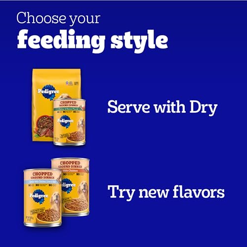 PEDIGREE CHOICE CUTS IN GRAVY ADULT CANNED SOFT WET DOG FOOD, BEEF & COUNTRY STEW, 13.2 OZ. CANS (12 COUNT, PACK OF 1)