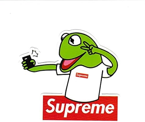 supreme kermit the frog sticker