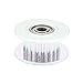 Anycubic Aluminum 3mm Bore 16 Teeth Idler Timing Belt Pulley with Dual Ball Bearing for 3D Printers GT2 Belt