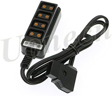 Uonecn Photography Power cable 4 Port D-Tap Female to D-tap B-type male for Anton Bauer V-mount Battery