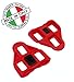 Gio Look Delta Compatible Cleats Red 9 Degree Float – Indoor Cycling and Road Bikethumb 1