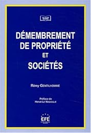 Démembrement de propriété et sociétés