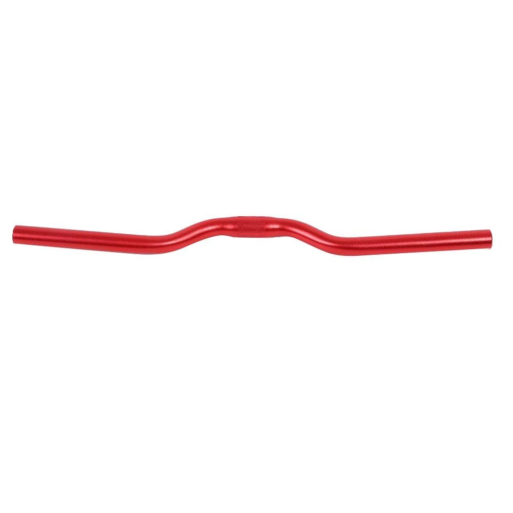 Bike Riser Handlebar, Mountain Aluminium Alloy 25.4mm 520mm Extra Long Matte Finish for Adult Cycling Bikes (red)