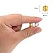 Messen 210 Pieces Dreadlocks Beads Strong Iron Hair Cuffs 8mm Dread Locks Decoration Braiding Filigree Hair Jewelry (Gold/Silver/Gun Black,Not Easy Break)