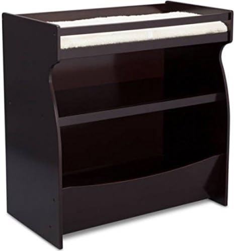 Delta Children Gateway New Improved Baby Furniture 2-in-1 Changing Table and Storage Unit, (Dark Chocolate)
