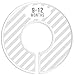 Baby Closet Size Dividers, Light Grey, Set of 6 Organizers, Stripe, Chevron