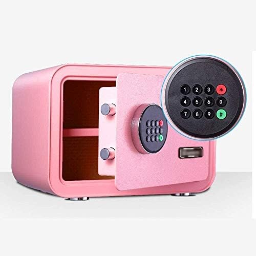 安全 25cmの厚手の金庫の貸金庫 家庭用の小さなオフィスの安全なベッドサイドワードローブのパスワード収納ボックスジュエリー 書類 お金 の安全なキャビネットのキーボックス 金庫 B08p1jkt2f 13 753円