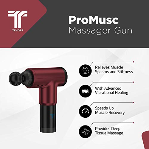 Promusc Massager Gun, Deep Tissue Percussion Muscle Massage for Pain