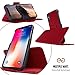 Dreem Fibonacci 2-in-1 Wallet Case for Apple iPhone 8 Plus & 7 Plus - Luxury Vegan Leather, Magnetic Detachable Shockproof Phone Case, RFID Card Protection, 2-Way Flip Stand - Red