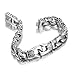 Amazing Stainless Steel Men's link Bracelet Silver Black 9 Inch (With Branded Gift Box)