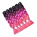Hairingrid Jumbo Braid Hair Ombre Extension 24inch 6pcs/Lot 100g/pc Synthetic Hair Twist Braiding Hair Crochet Hair for African American Women (R76XM54#)