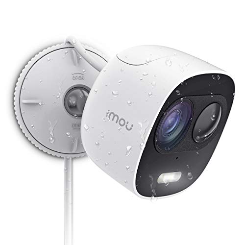 Imou-Cmara-de-Vigilancia-WiFi-Exterior-Cmara-IP-WiFi-1080P-IP65-Impermeable-Discuasin-Proactica-con-Luces-y-Sonidos-de-Alarma-Visin-Nocturna-PIR-Sensor-Compatible-con-Alexa-y-Google-Home