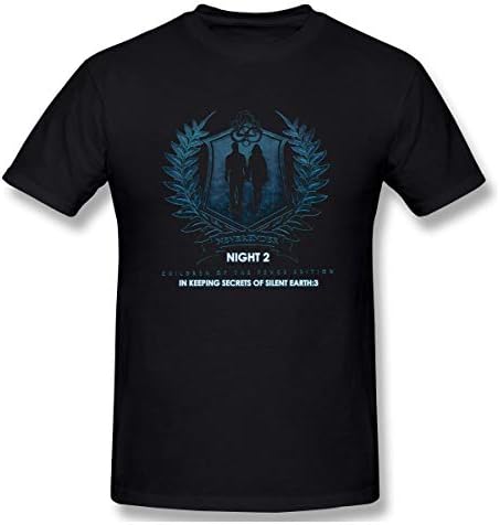 Sallyigueroa Men Coheed and Cambria Neverender Fashion Black T-Shirt with Short Sleeve for Men