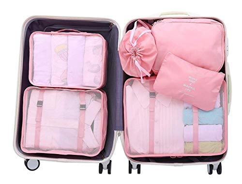 image for PACTIVE Luggage Organizer, Suitcase Packing Cubes, Compression Cells, 