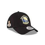 Golden State Warriors 2017 NBA FINALS CHAMPIONS Side Patch 9Forty New Era Velcro Adjustable Black Hat