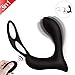 PALOQUETH Male Vibrating Prostate Massager Sex Toy with 2 Powerful Motors and 10 Stimulation Patterns for Wireless Remote Control Anal Pleasure, Unisex G spot Vibrator