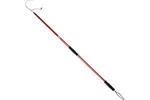 GAFFER SPORTFISHING Aluminum Fish Gaff Hook | Lightweight Fishing Pole with Stainless Sea Spear Hook Tackle | Ergonomic Foam Grips, Secure Lanyard | Saltwater & Freshwater Fishing Fighting Gaff | 54"
