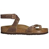 Birkenstock Women's Yara Leather Ankle-Strap Sandal,Habana,37 EU/6 M US