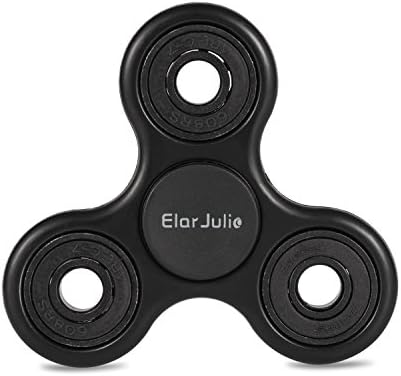 Elar julie Fidget Spinner Toy,Tri-Spinner Fidget Toy is A Good Time killer, Perfect to relieve ADHD Anxiety. Help to Reduce Stress and Make you focusing. (BLACK)