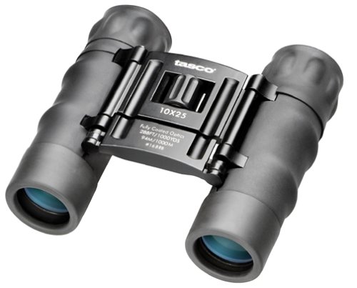 Tasco Essentials 12x 25mm Roof Prism Compact Binocular (Black)