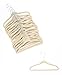 Home-it 30 PACK baby hangers Ivory baby Clothes Hangers Velvet Hangers use for skirt hangers Clothes Hanger pants hangers Ultra Thin No Slip kids hangers