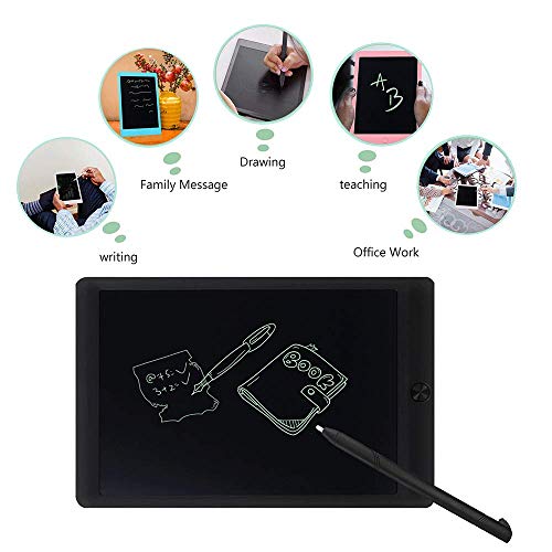 Coxtnbio 10 inch LCD Writing Tablet, Doodle Board Digital Graphics Tablet Kids Drawing Board with Lock & Stylus & Erase Button | Harmless to Eyes | Great for Kids (Black)